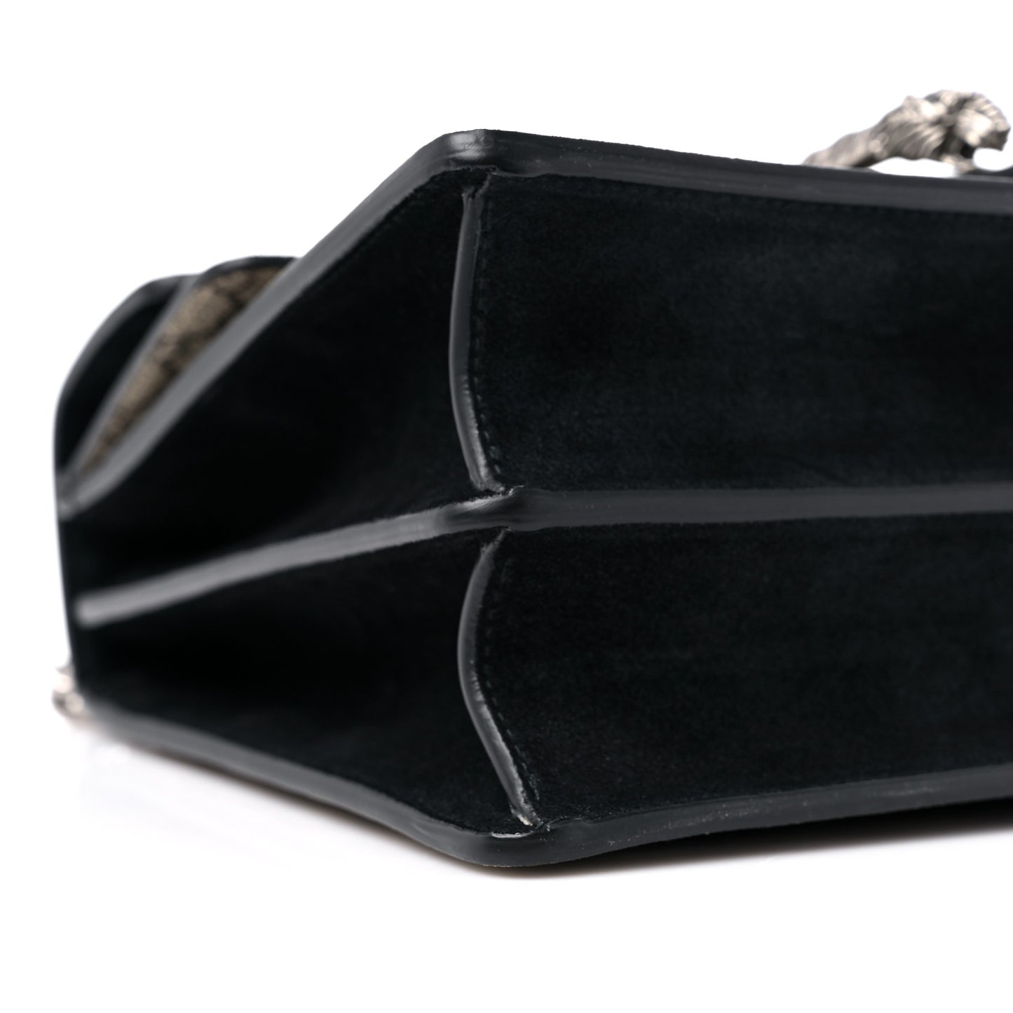 GG Supreme Monogram Medium Dionysus Shoulder Bag Black