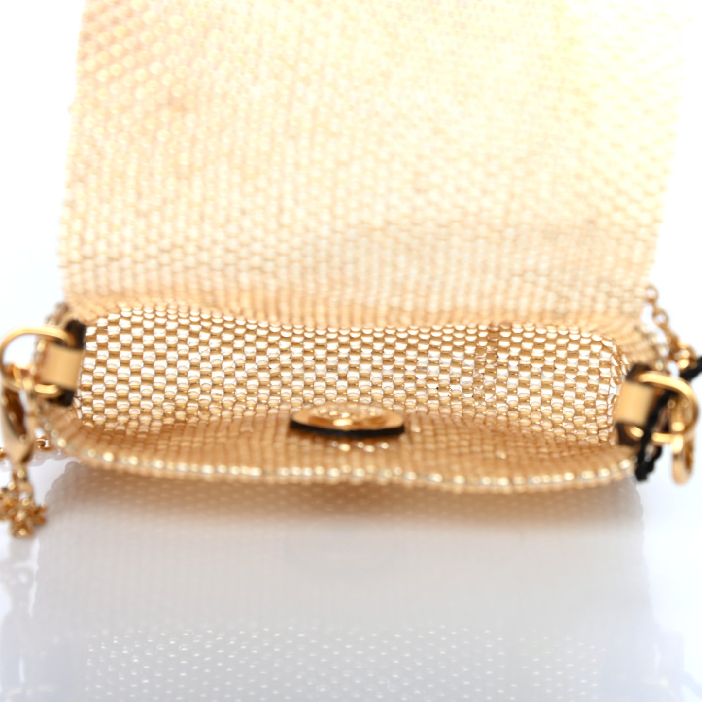 Glass Vitello King Beaded Mini Pico Baguette Charm Semolino