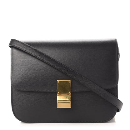Celine Liege Calfskin Medium Classic Box Flap Bag Anthracite 1 of 11