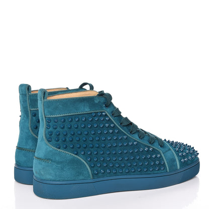 Christian Louboutin CHRISTIAN LOUBOUTIN Veau Velours Mens Louis Orlato Flat Spikes Sneakers 43.5 Amazonia 4 of 13