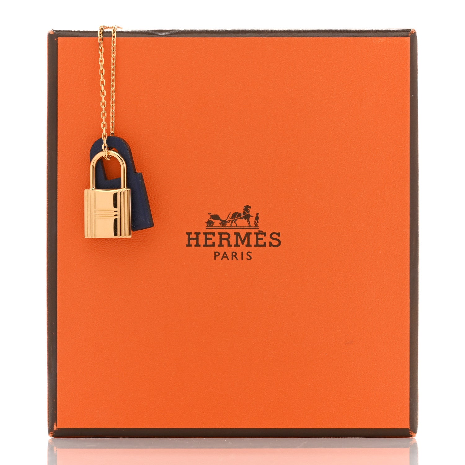 Hermes Swift O'Kelly Pendant Necklace Deep Blue 7 of 7