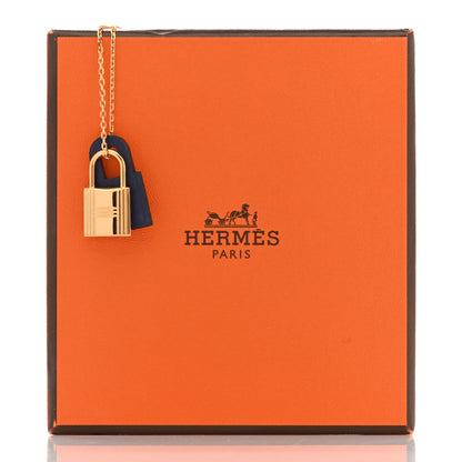 Hermes Swift O'Kelly Pendant Necklace Deep Blue 7 of 7