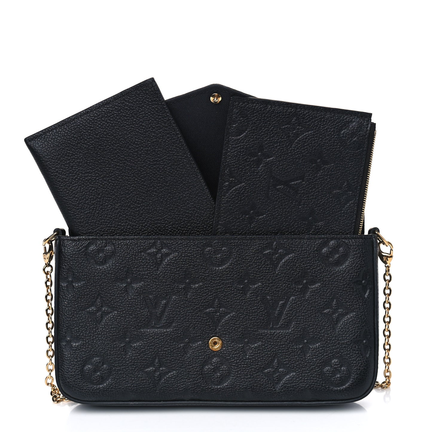 Empreinte Pochette Felicie Chain Wallet Black