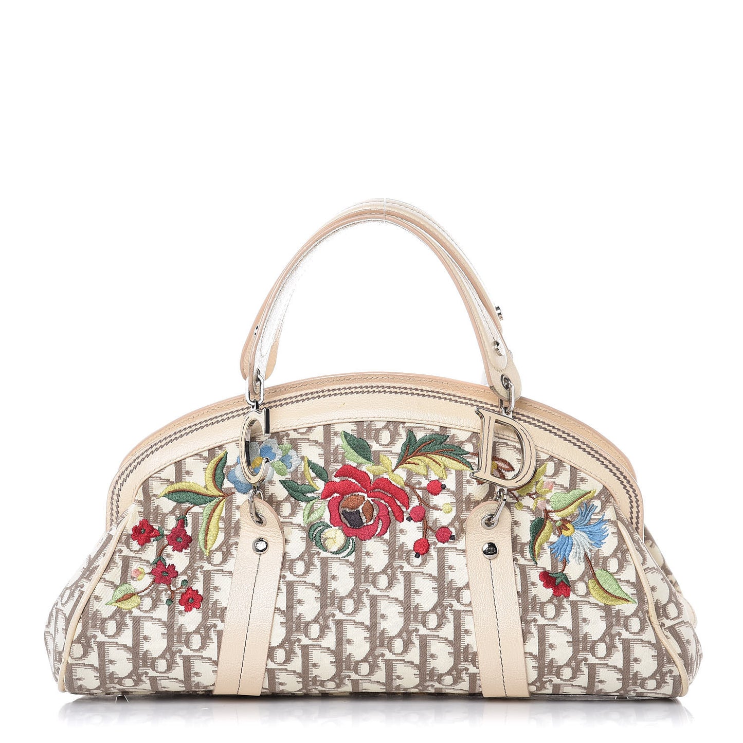 Monogram Vintage Flowers Bowler Beige