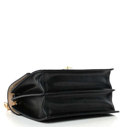 Fendi Vitello Liberty FF 1974 Embossed Small Kan I Shoulder Bag Black 3 of 4