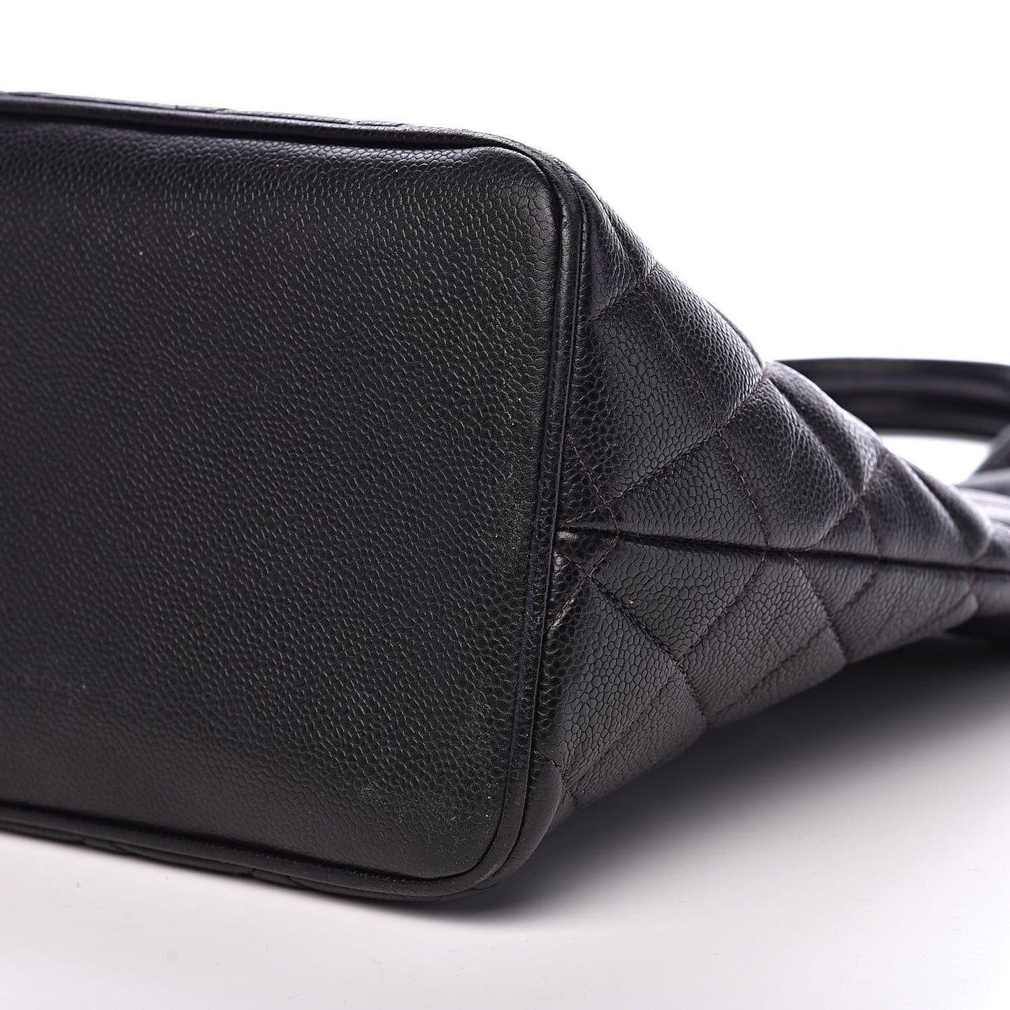 Caviar Quilted Medallion Tote Black