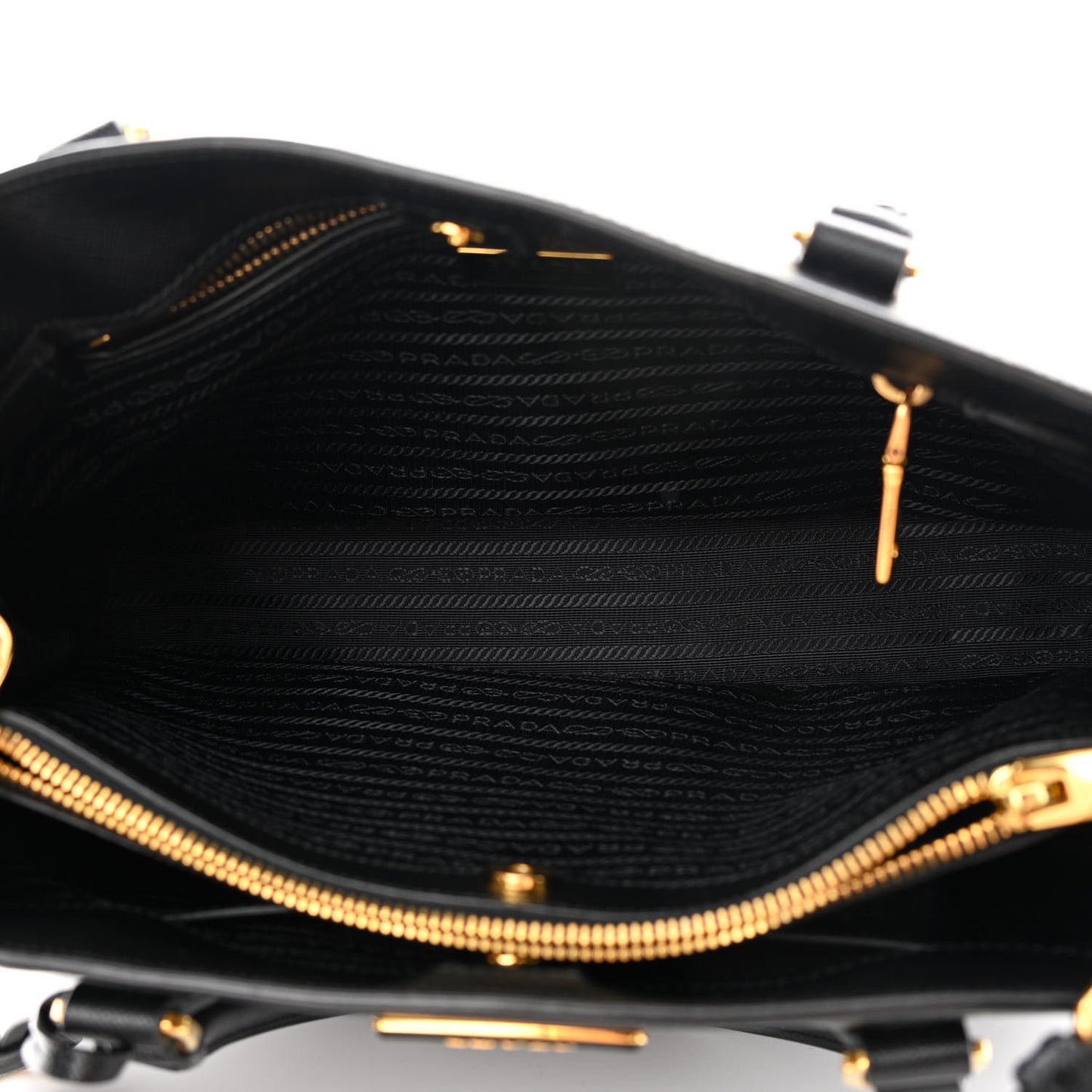 Saffiano Lux Medium Tote Black
