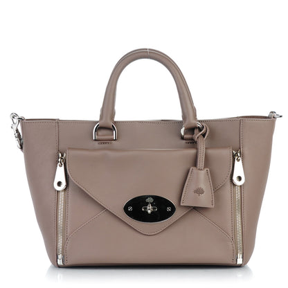 Mulberry Silky Calf Small Willow Tote Taupe 1 of 9