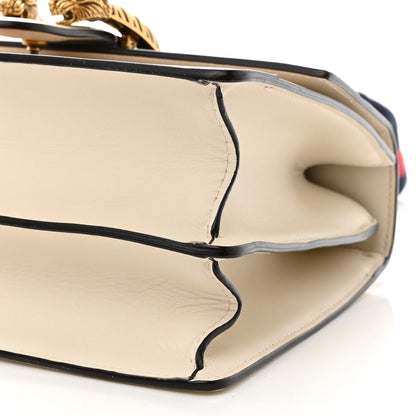 Gucci Calfskin Bamboo Web Medium Dionysus Top Handle Bag White Blue Hibiscus Red 10 of 12