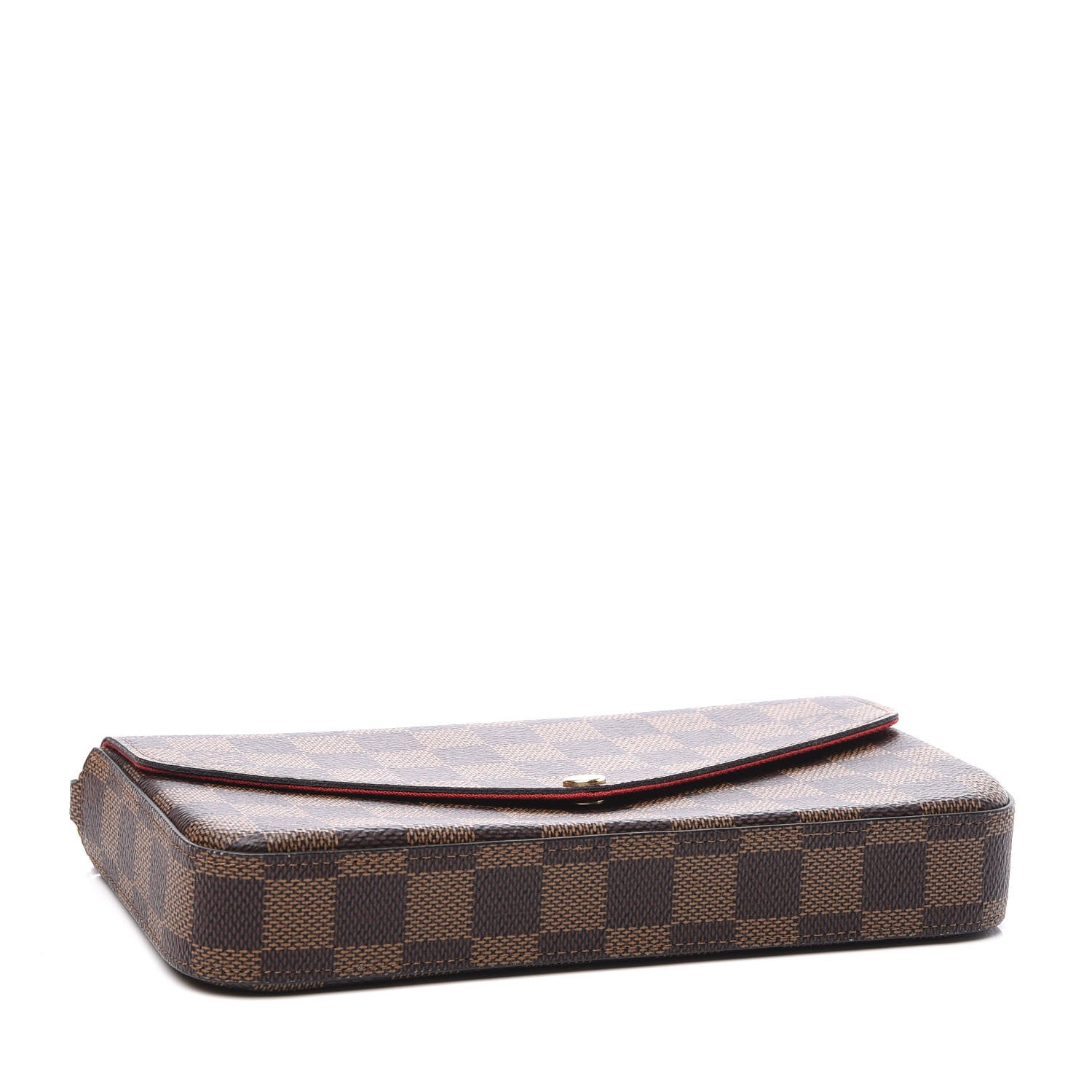 Louis Vuitton Damier Ebene Pochette Felicie Chain Wallet 3 of 10