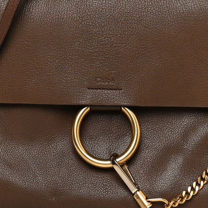 Chloe Goatskin Medium Faye Shoulder Bag Woody Khaki 6 of 13