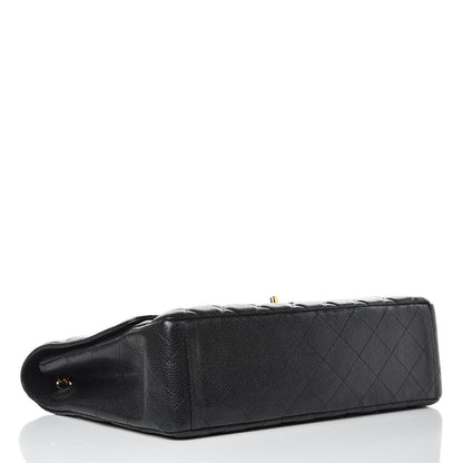 Chanel Caviar Quilted Maxi Single Flap Black 4 of 11