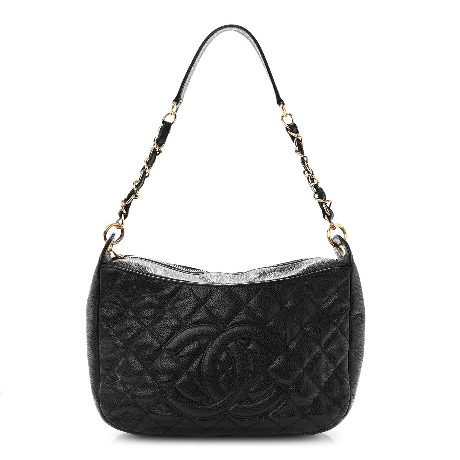 Chanel Caviar Quilted Timeless CC Shoulder Bag Black 1 of 15