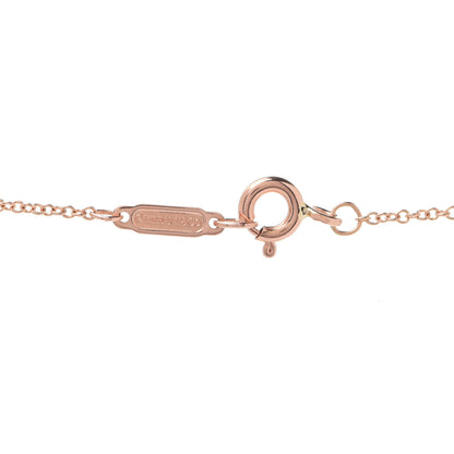 Tiffany 18K Rose Gold Diamond Large Victoria Key Pendant Necklace 7 of 7