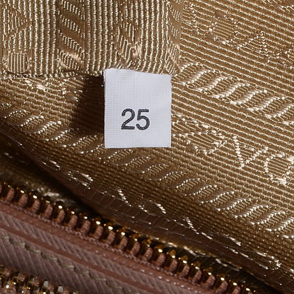 Prada Saffiano Lux Small Double Zip Tote Cammeo 9 of 10