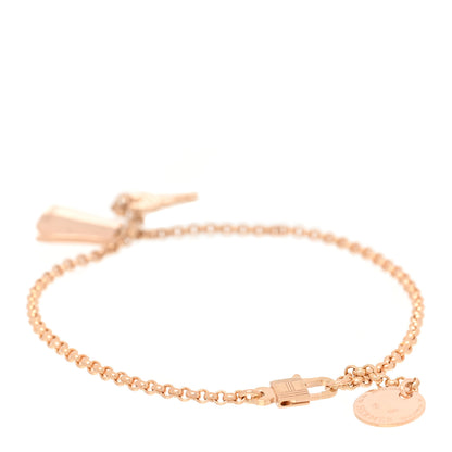 Hermes 18K Rose Gold PM Kelly Clochette Bracelet SH 2 of 4