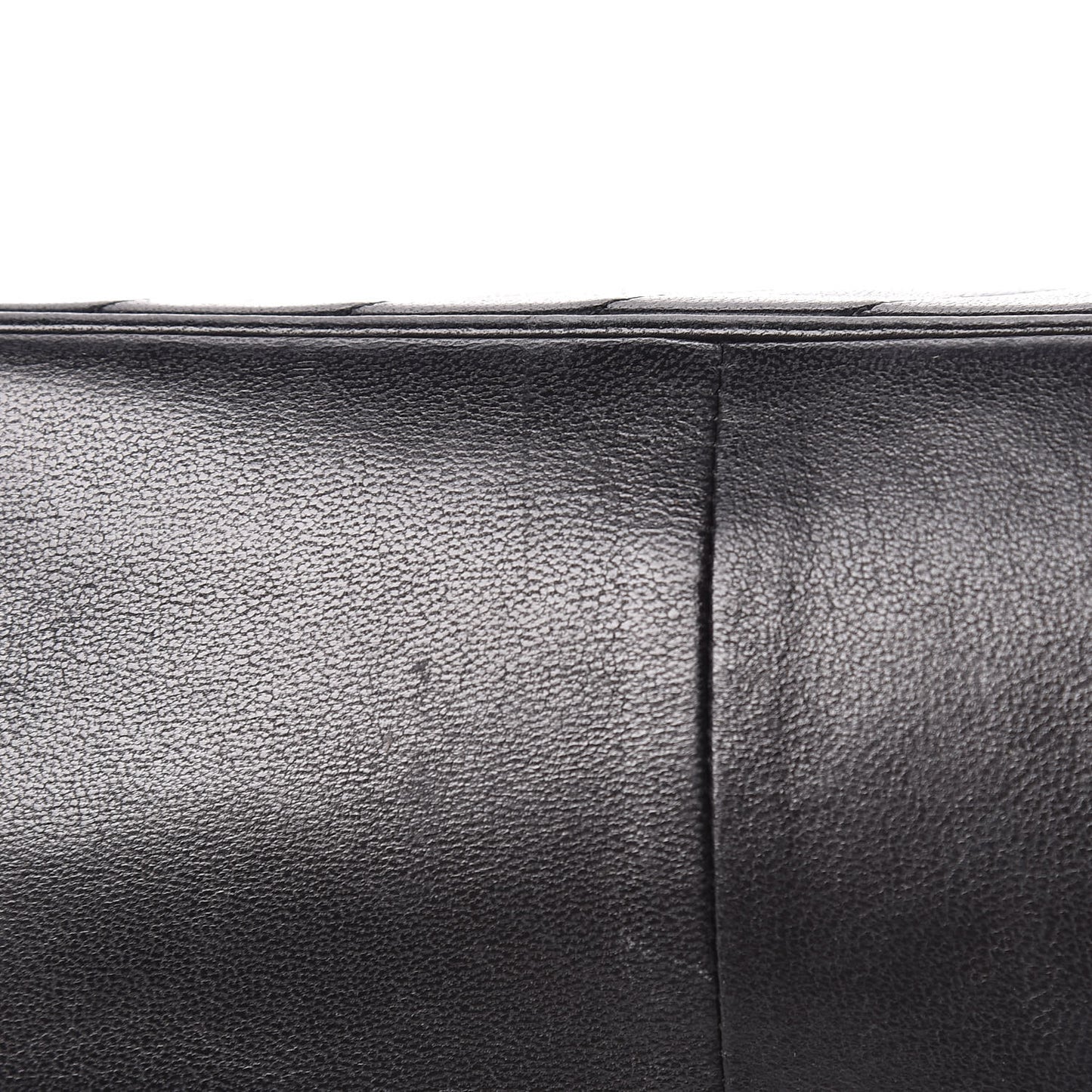 Lambskin Diagonal Quilted Kisslock Bag Black