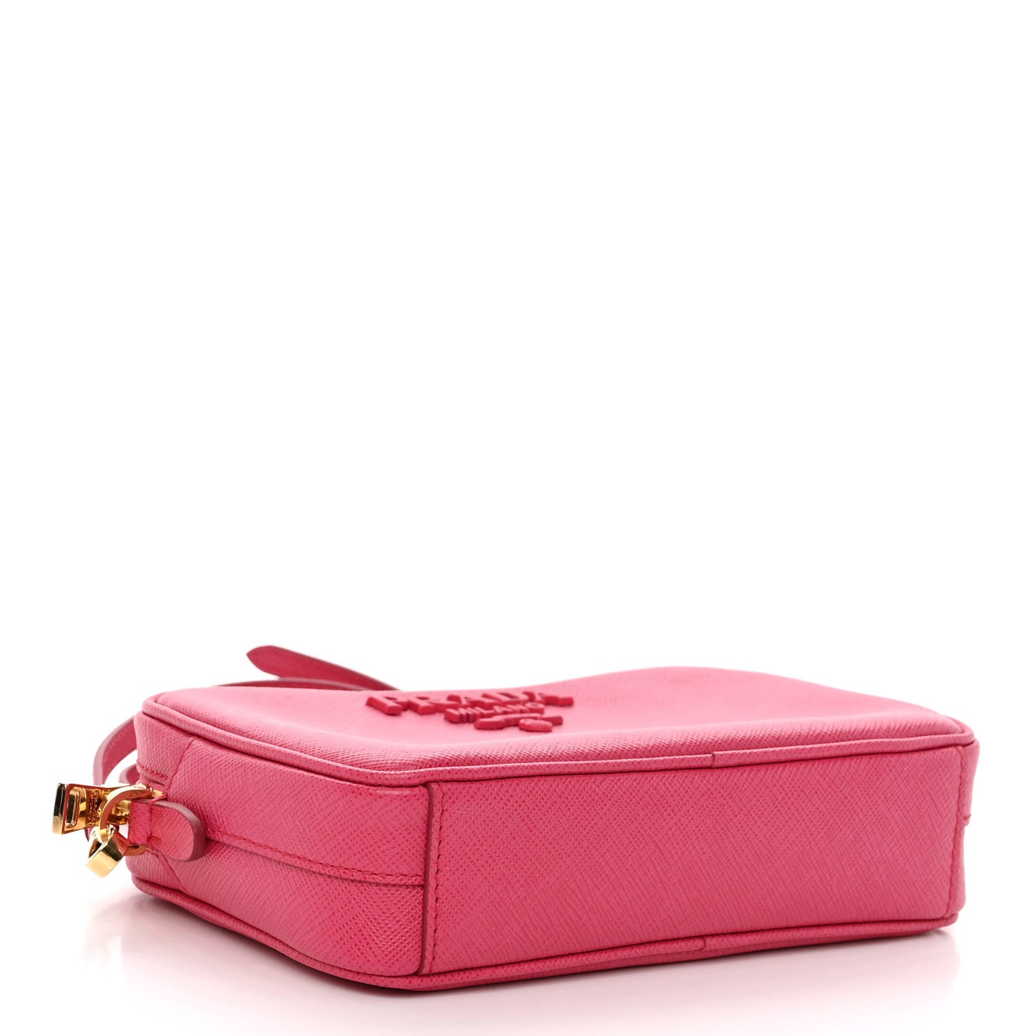 Prada Saffiano Lux Small Camera Crossbody Bag Magenta 4 of 9