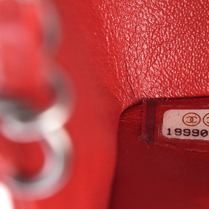 Chanel Lambskin Quilted Mini Rectangular Flap Red 7 of 9