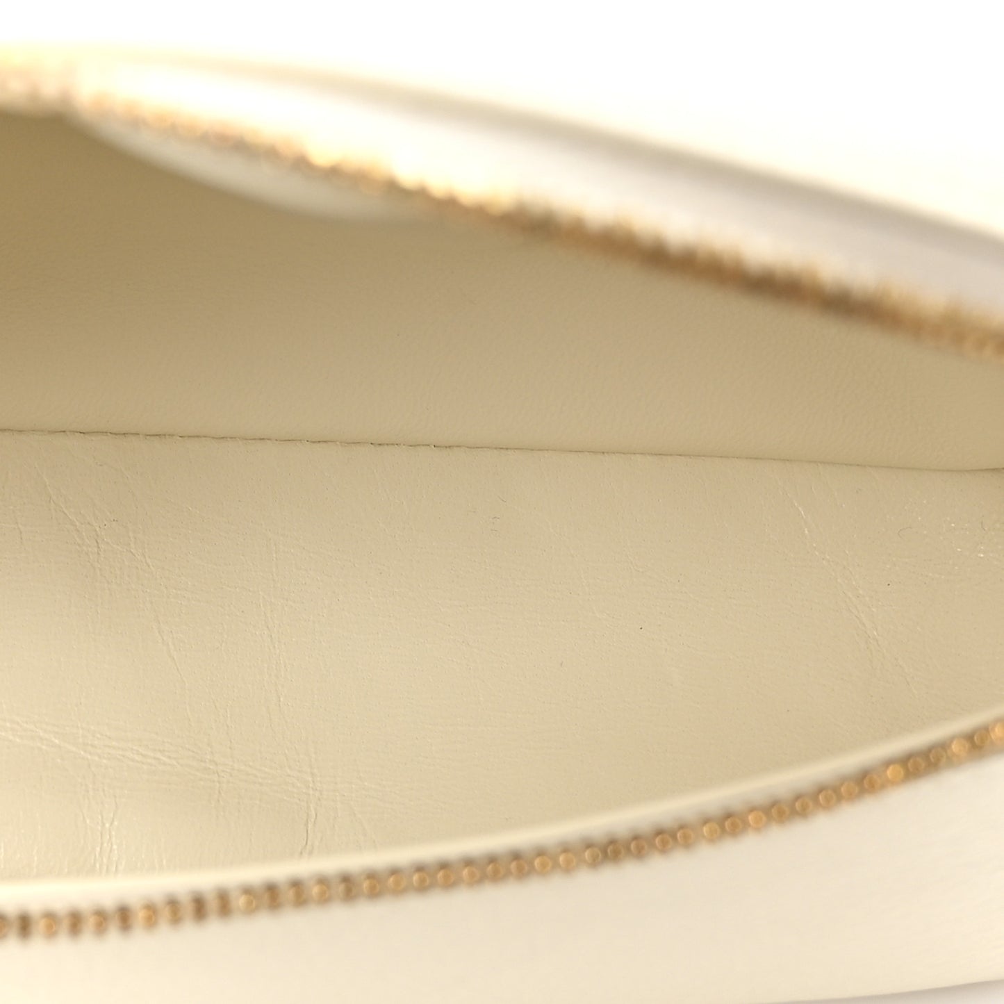 Grained Calfskin L19 Extra Pocket Pouch Whisper White