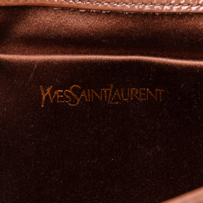 Saint Laurent Textured Patent Calfskin Monogram Large Belle De Jour Nude 6 of 11