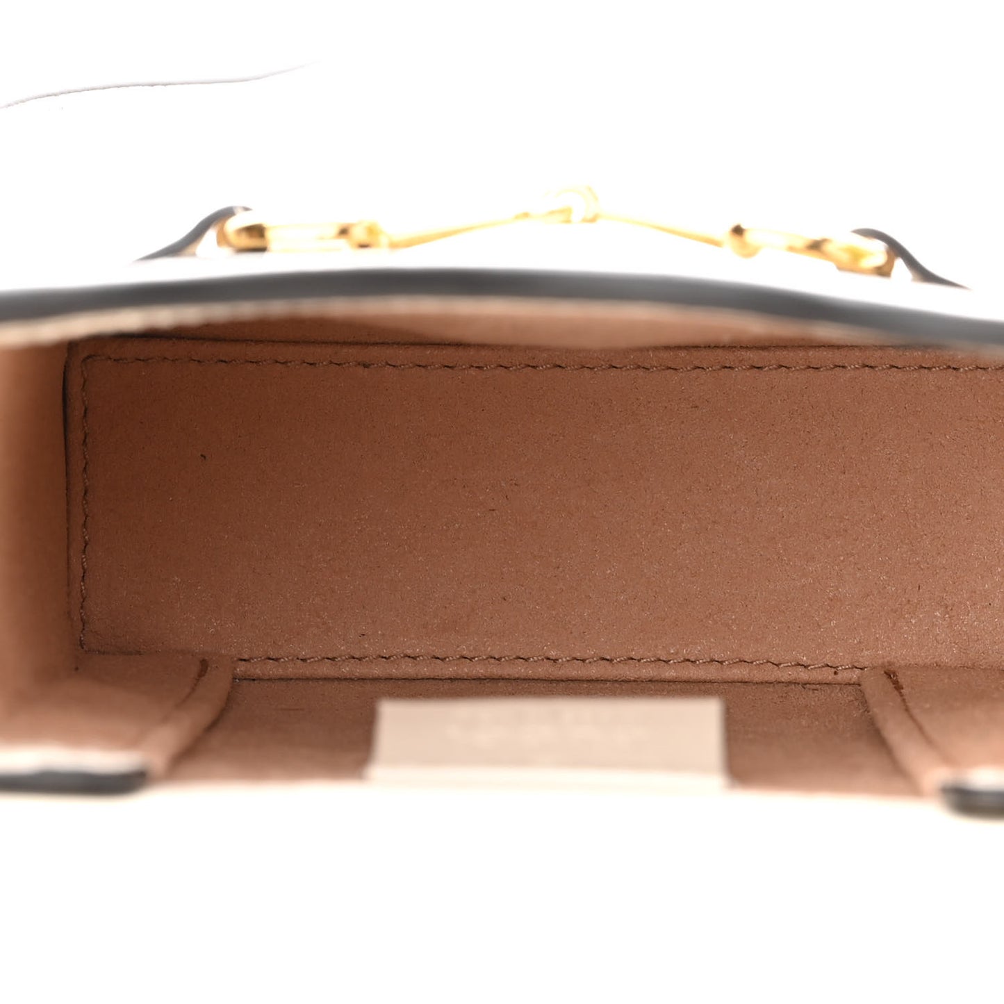 GG Supreme Monogram Azalea Calfskin Mini Horsebit 1955 Crossbody Bag Beige Ebony Mystic White