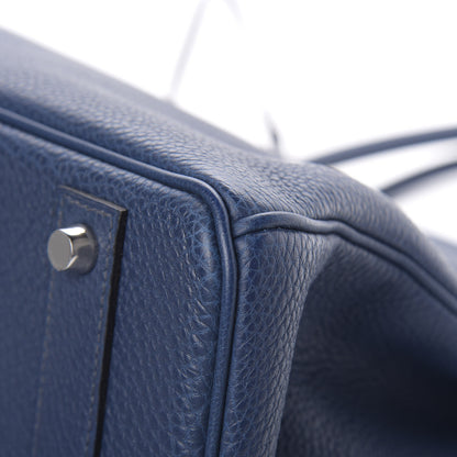 Hermes Togo Birkin 40 Bleu Thalassa 36 of 42