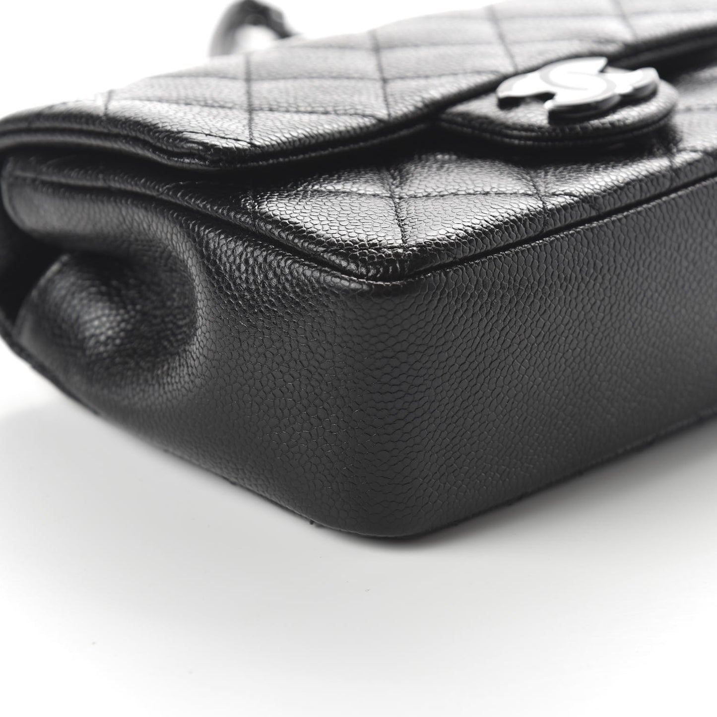 Caviar Quilted Incognito Mini Square Flap Black