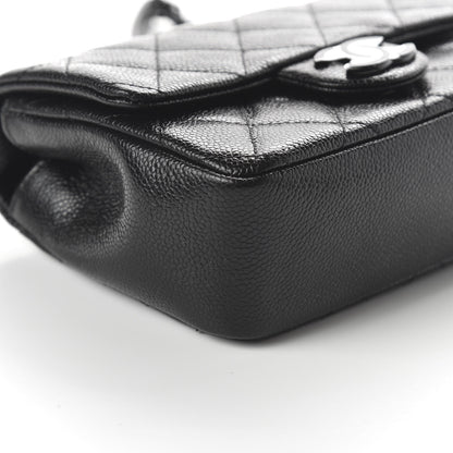 Chanel Caviar Quilted Incognito Mini Square Flap Black 6 of 11