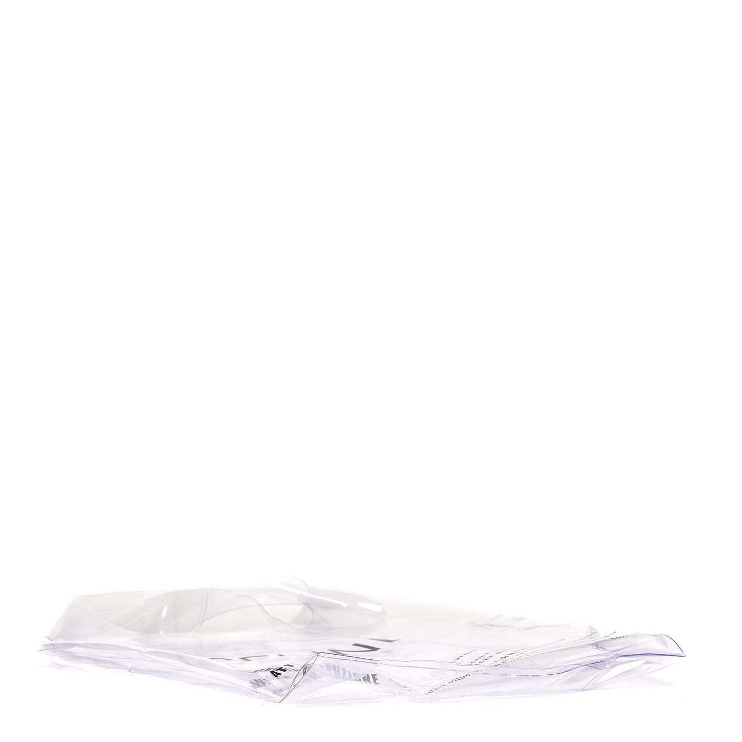 Plastic Bag with Cloudy Lambskin Solo Zip Pouch Clutch Lime