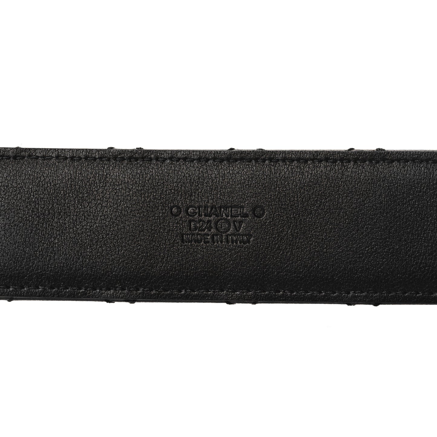 Lambskin Quilted CC Chain Belt 95 38 Black