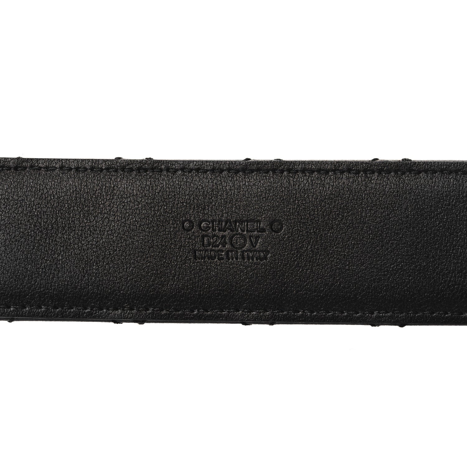 Chanel Lambskin Quilted CC Chain Belt 95 38 Black 5 of 8