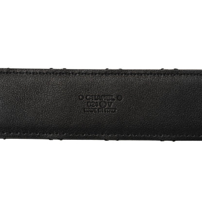 Chanel Lambskin Quilted CC Chain Belt 95 38 Black 5 of 8