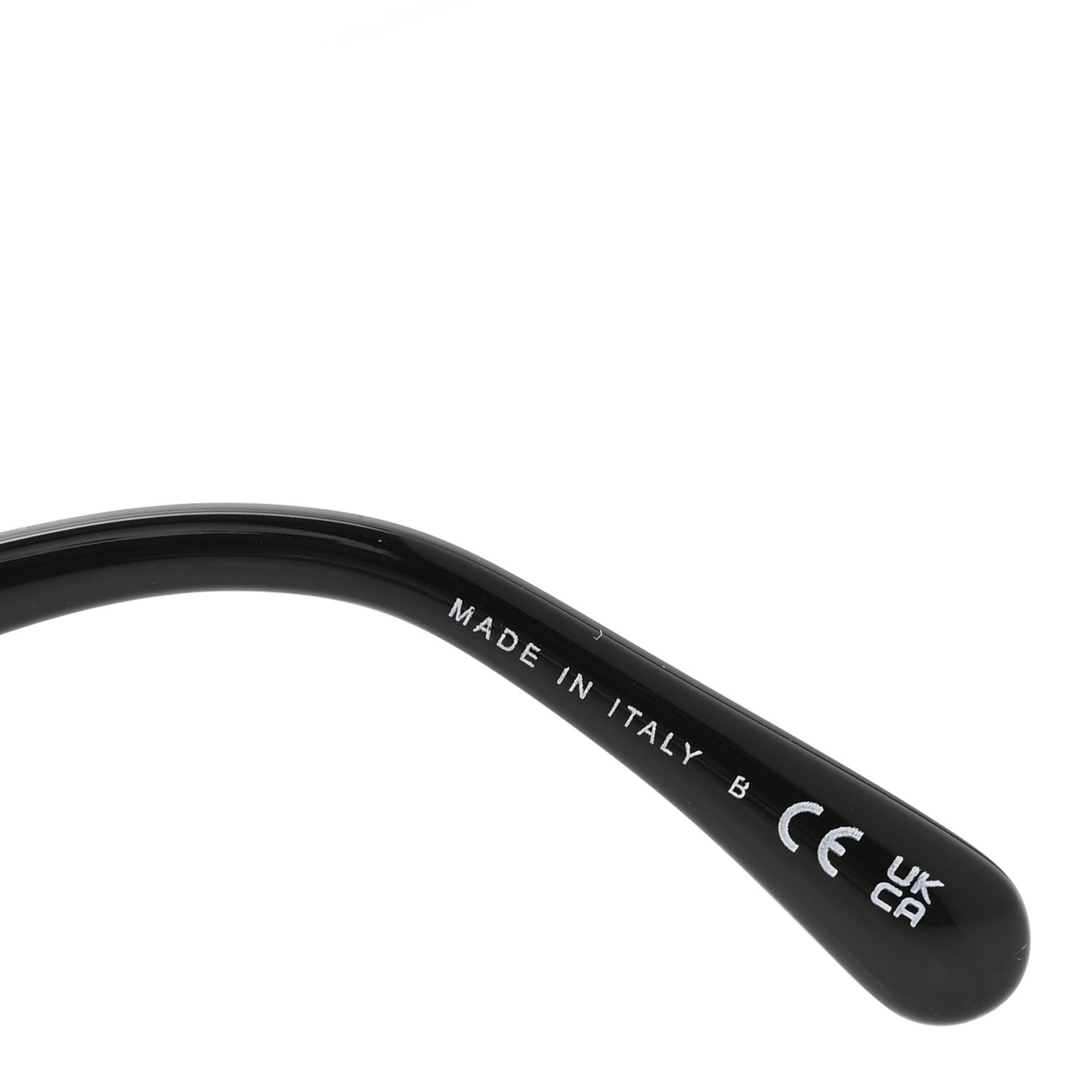 Acetate Strass Square Sunglasses 5422-B Black White