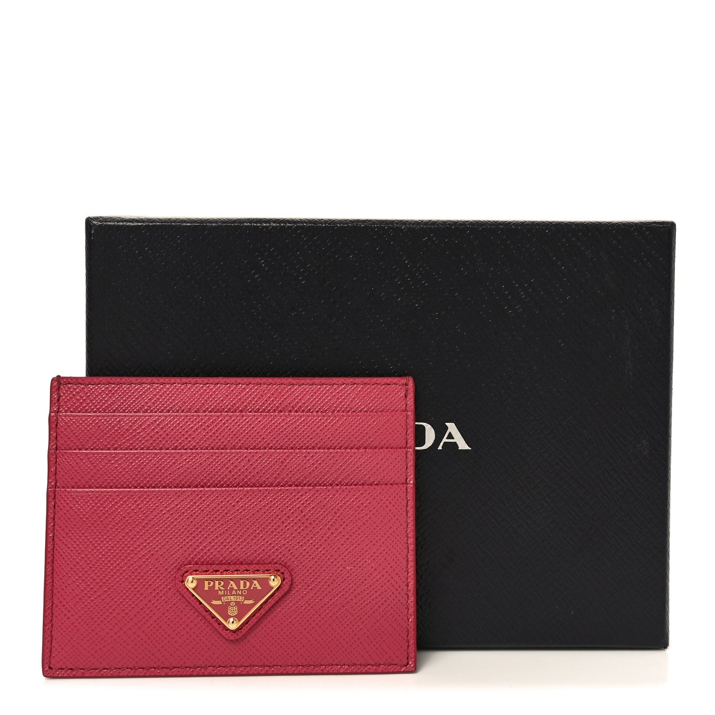 Saffiano Triangle Card Holder Bruyere