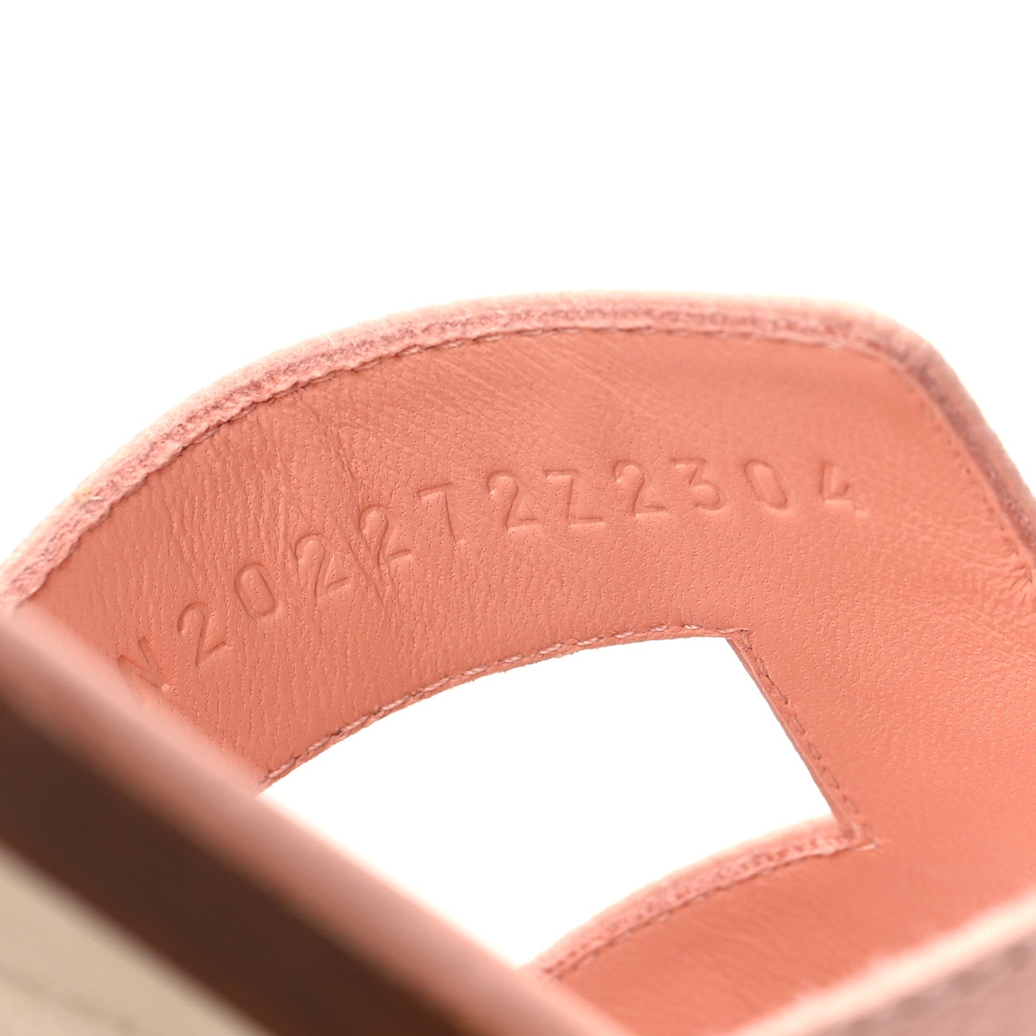 Hermes Epsom Oran Sandals 39.5 Rose Pale 8 of 9