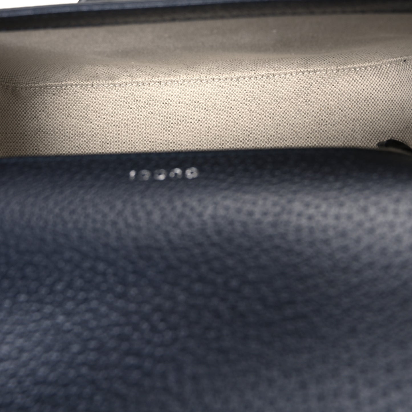 GG Supreme Monogram Textured Dollar Calfskin Web Mini Horsebit 1955 Shoulder Bag Beige Blue
