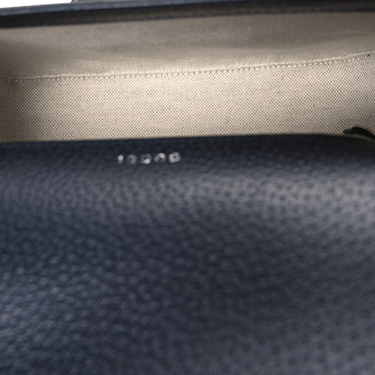 Gucci GG Supreme Monogram Textured Dollar Calfskin Web Mini Horsebit 1955 Shoulder Bag Beige Blue 5 of 10