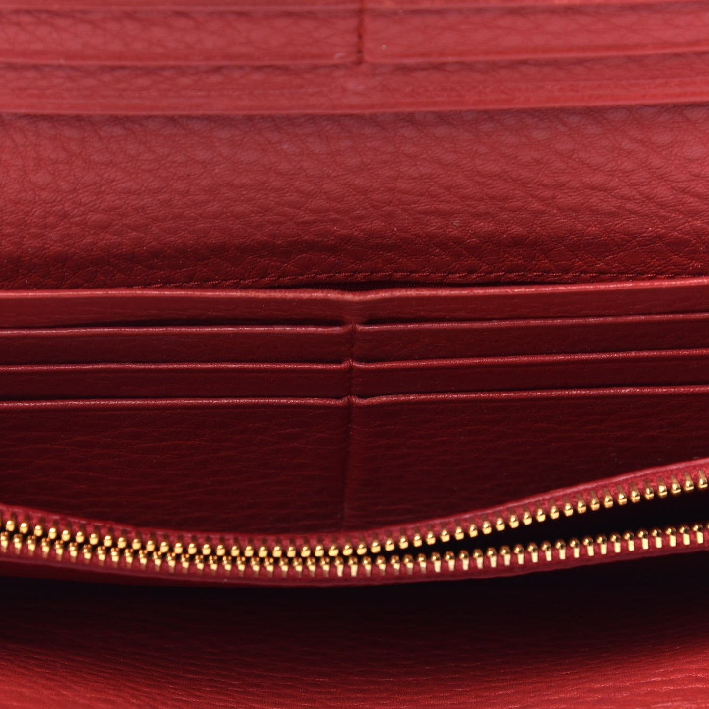 Vitello Daino Continental Flap Wallet Rosso