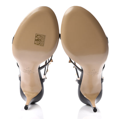 Valentino Garavani Nappa Rockstud Gladiator 70mm Sandals 37 Black 5 of 9