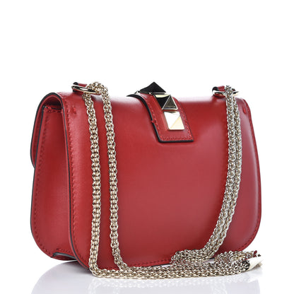 Valentino Garavani Vitello Small Glam Lock Rockstud Flap Red 3 of 7