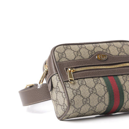 Gucci GG Supreme Monogram Web Small Ophidia Belt Bag 85 34 Dark Brown 8 of 10