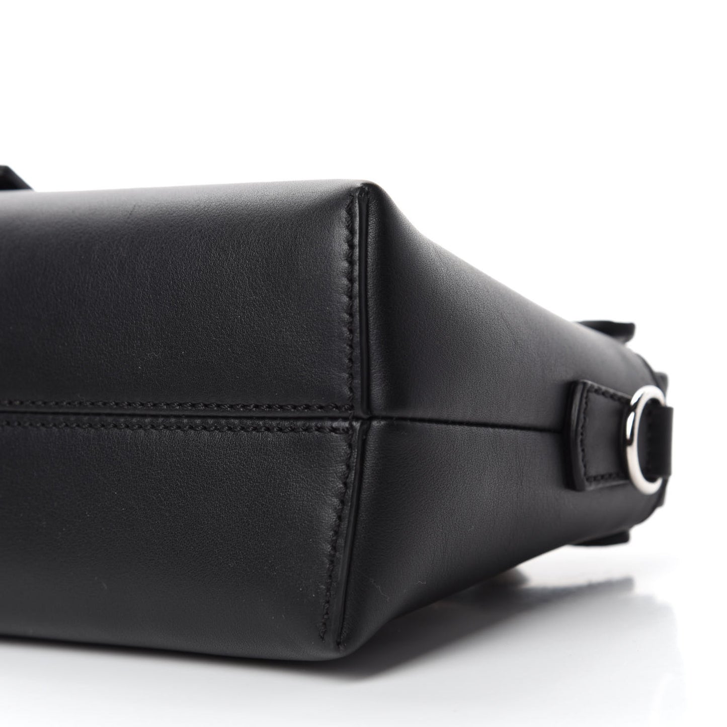 Vitello Dolce Bi-Color FF 1974 Embossed Mini By The Way Boston Bag Black Maya