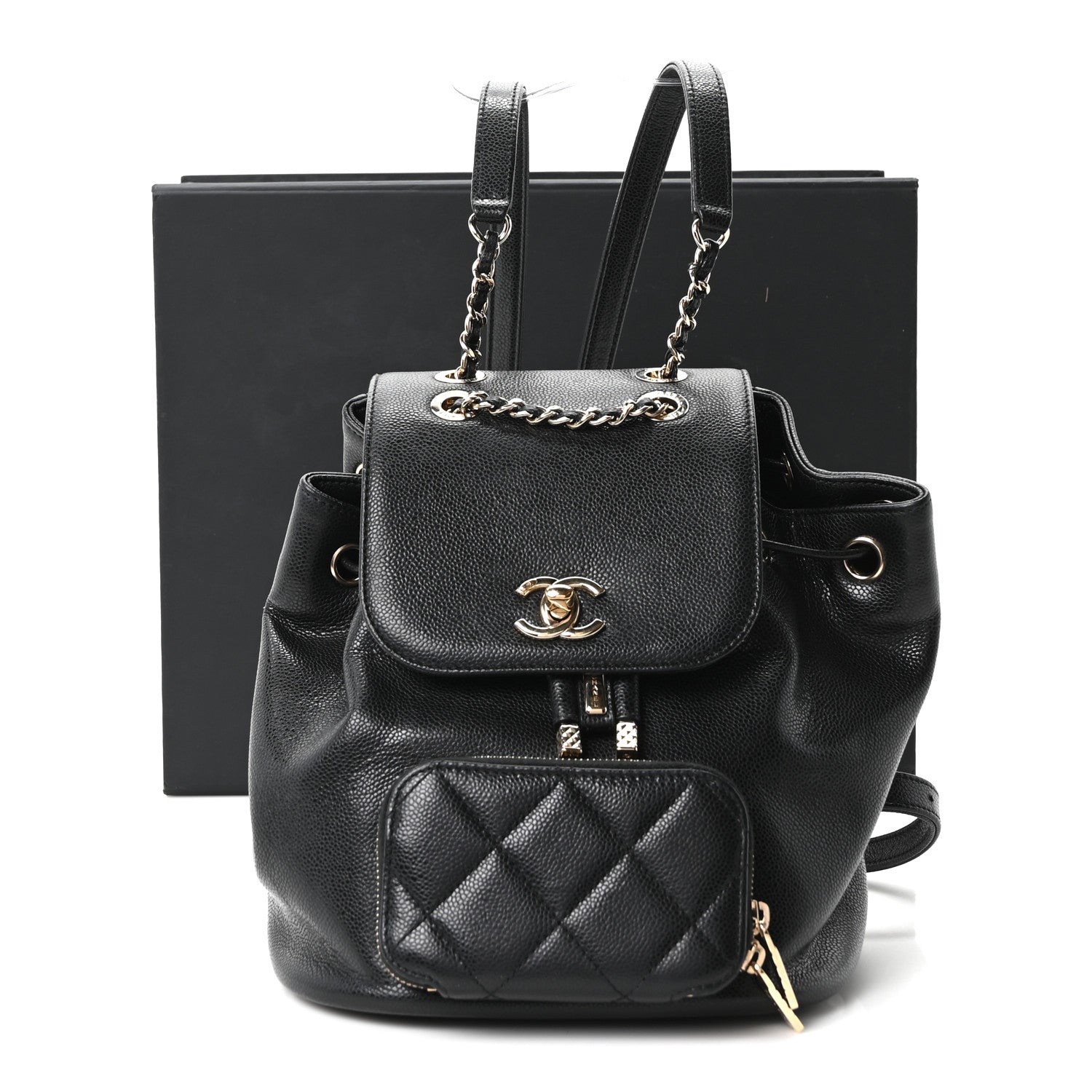 Chanel Caviar Quilted Mini Business Affinity Backpack Black