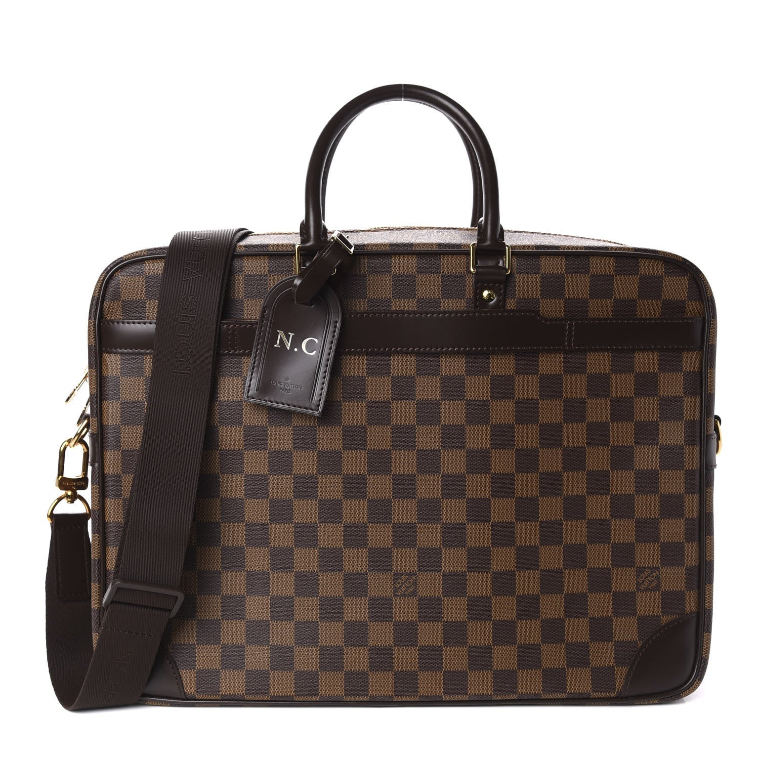 Louis Vuitton Damier Ebene Porte Documents Voyage GM 1 of 9