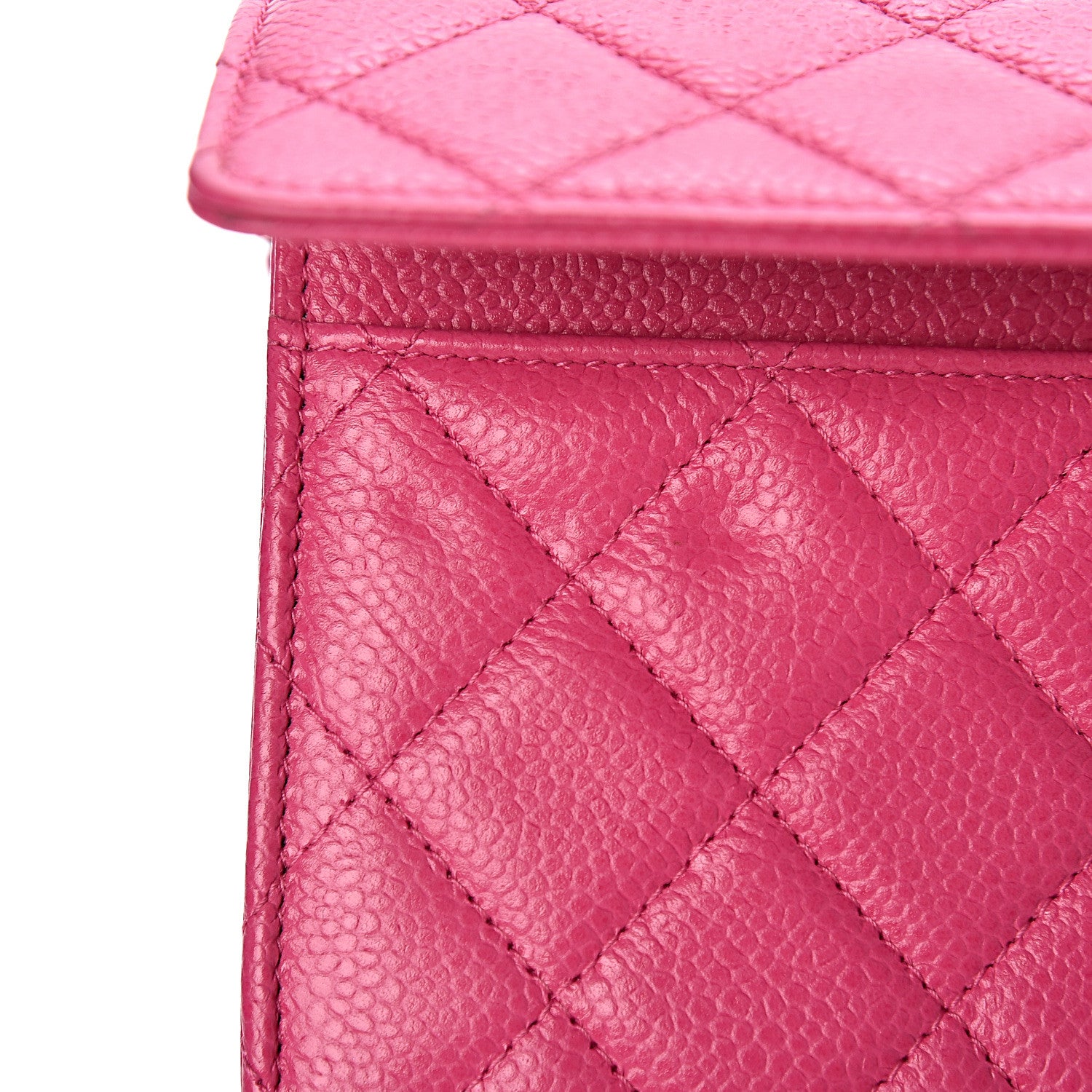 Chanel Caviar Quilted Wallet on Chain WOC Pink 10 of 13