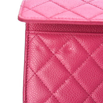 Chanel Caviar Quilted Wallet on Chain WOC Pink 10 of 13