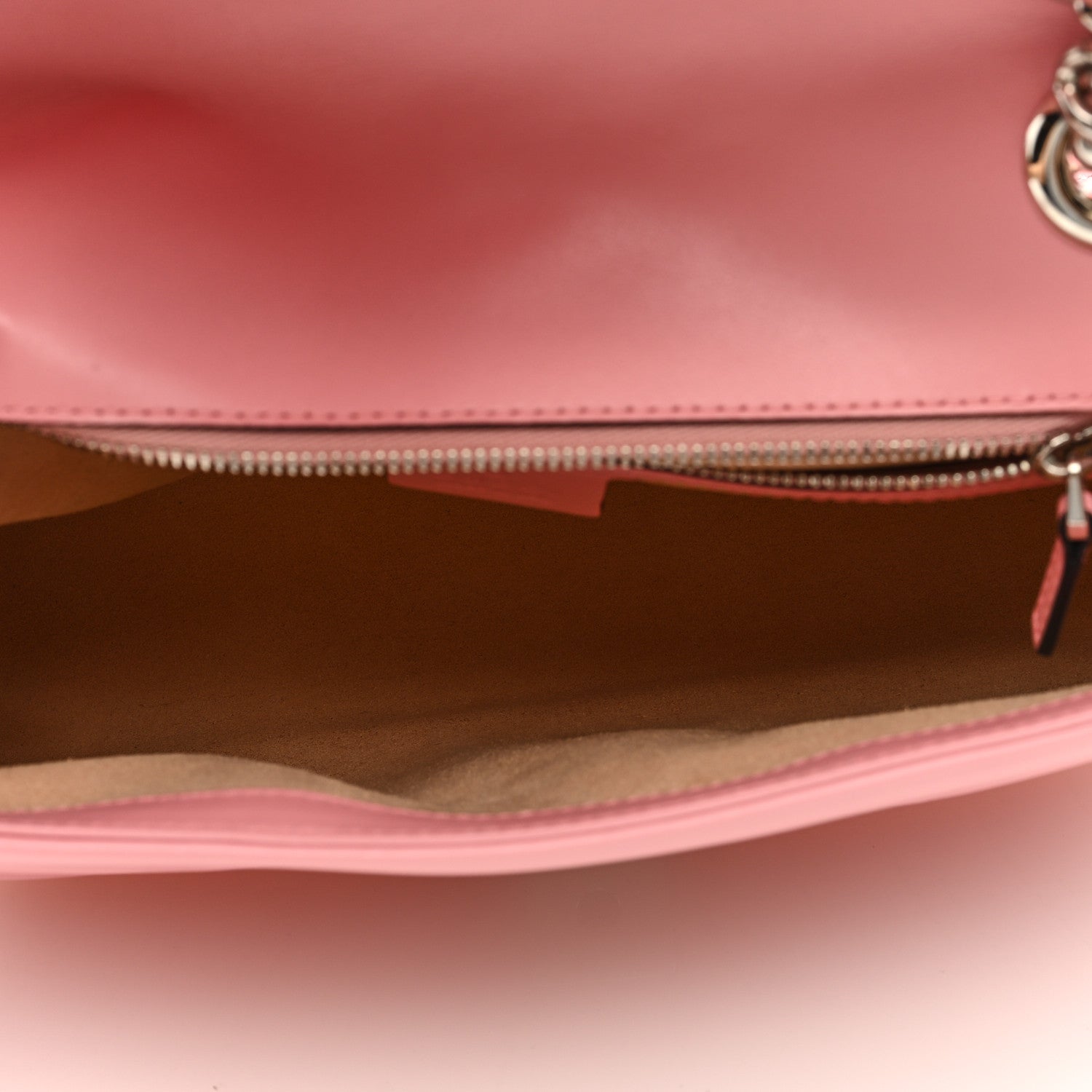 Gucci Calfskin Matelasse Small GG Marmont Shoulder Bag Wild Rose 4 of 7