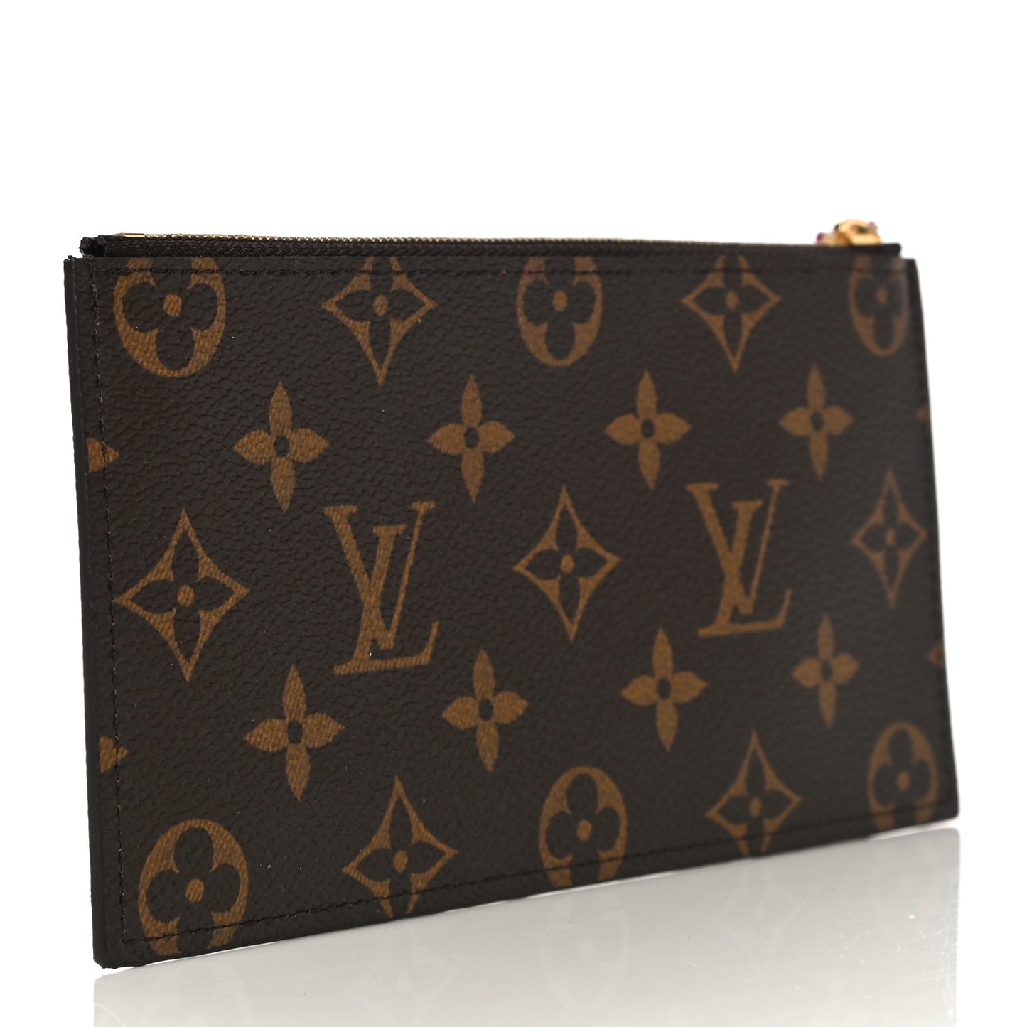 Monogram Felicie Chain Wallet Zippered Insert Fuchsia