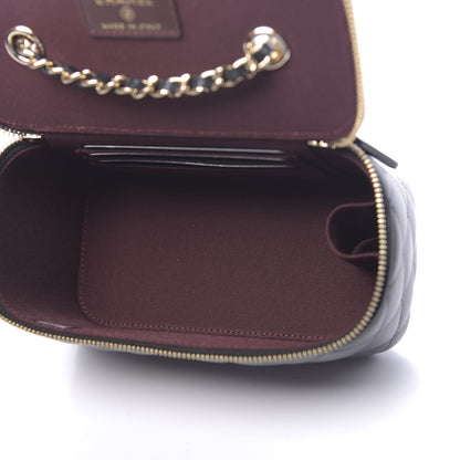 Chanel Lambskin Quilted Small Vanity Case With Chain Black 5 of 11